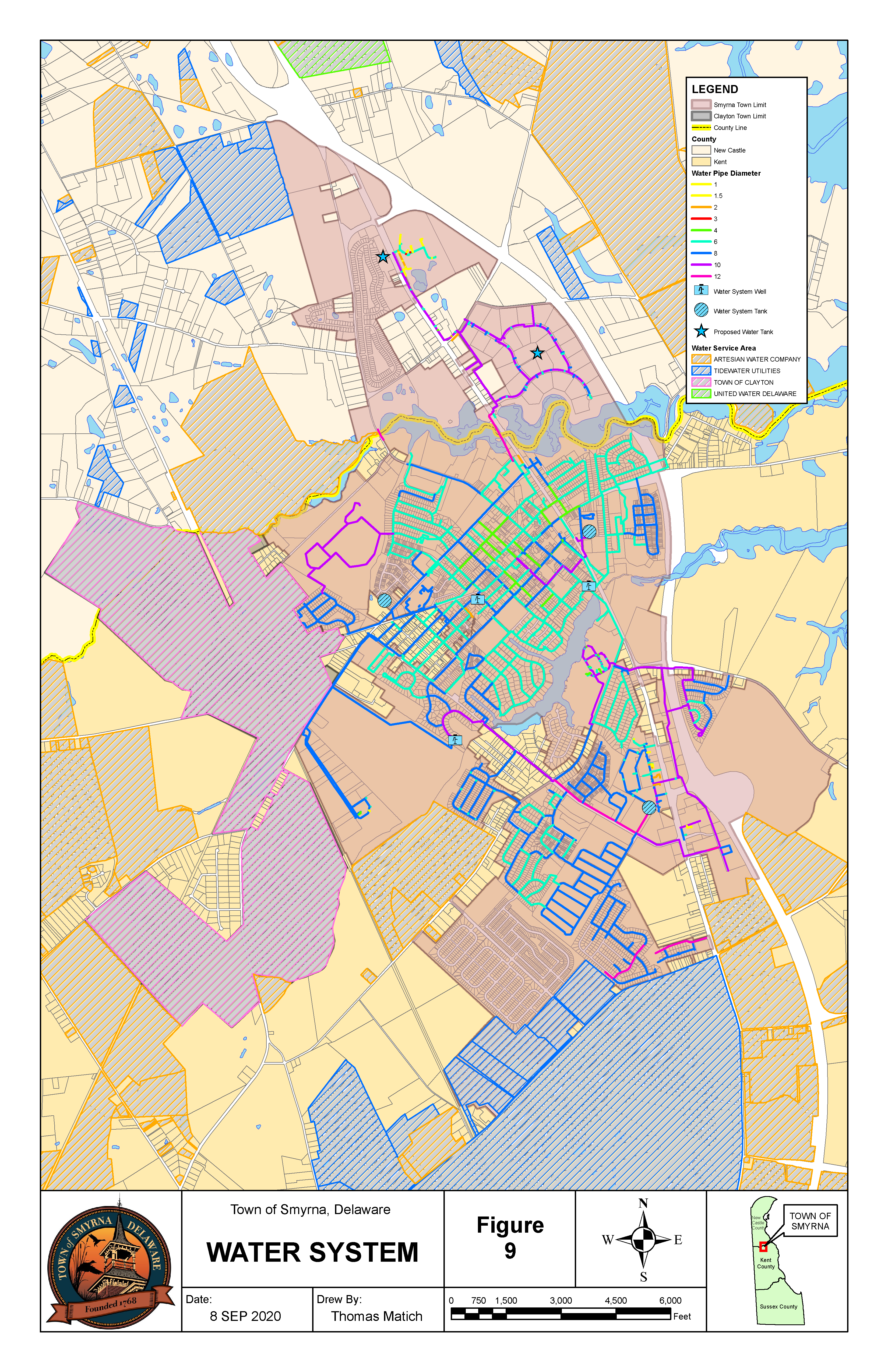 Figure 9: Water Facilities Map 2020