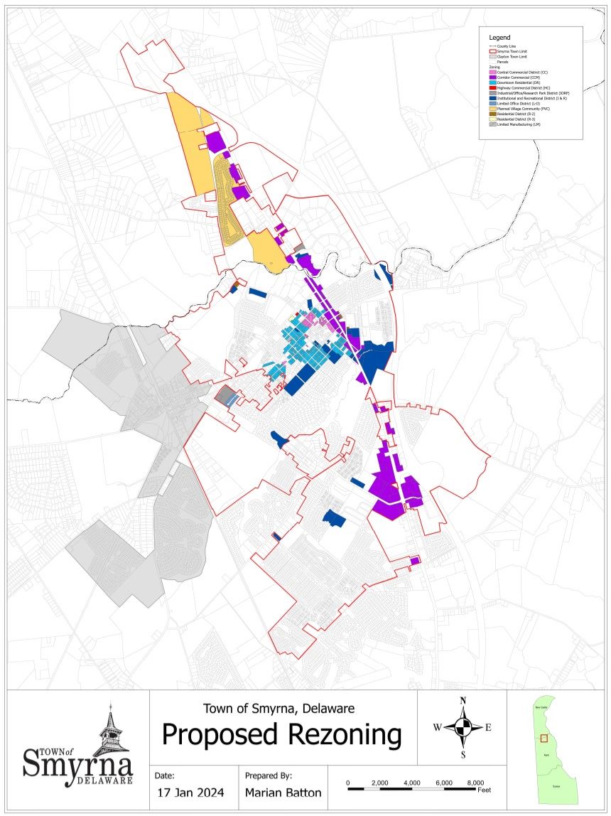 COMPREHENSIVE REZOING - TOWNWIDE MAP