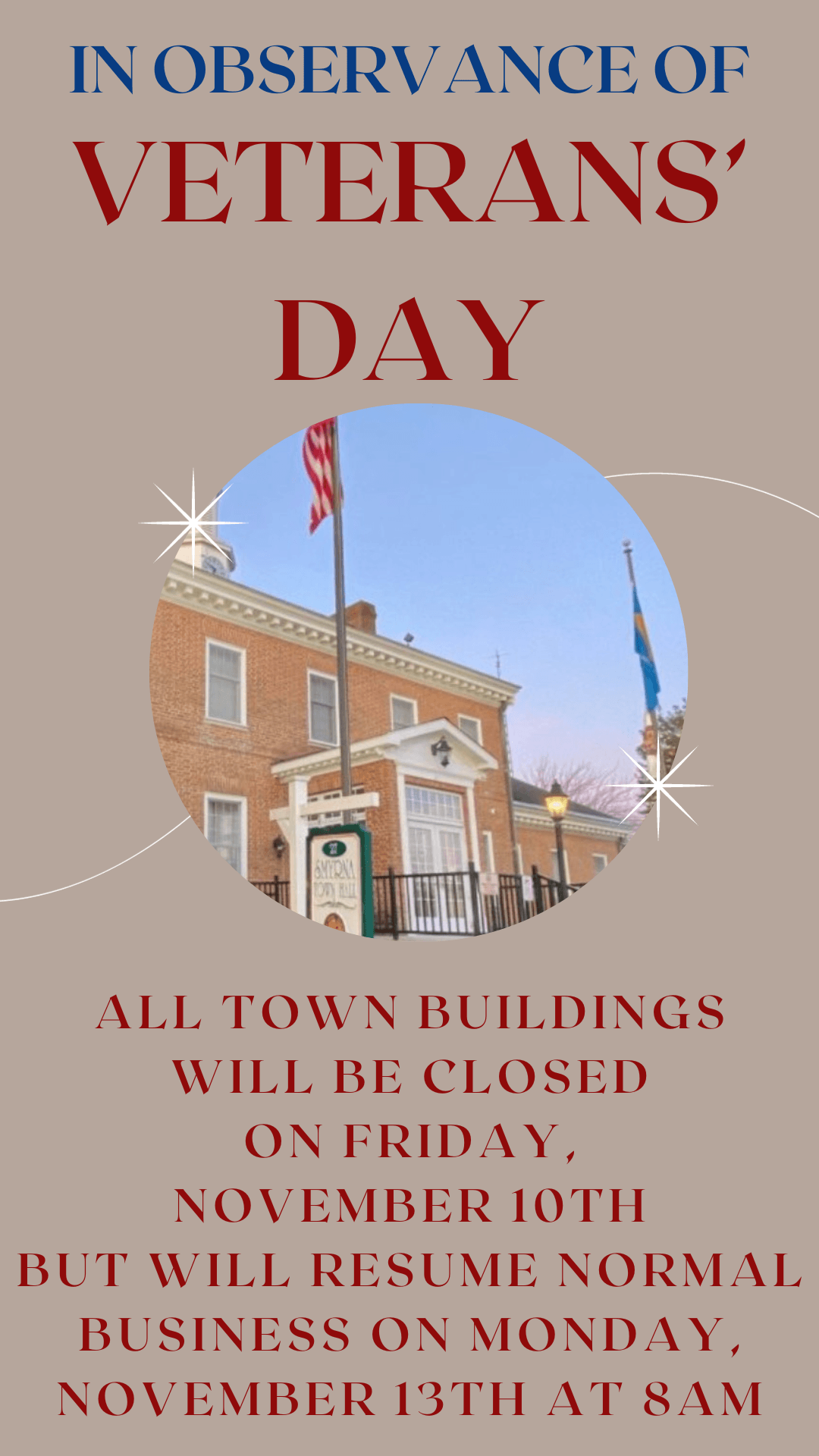 Veterans Day message