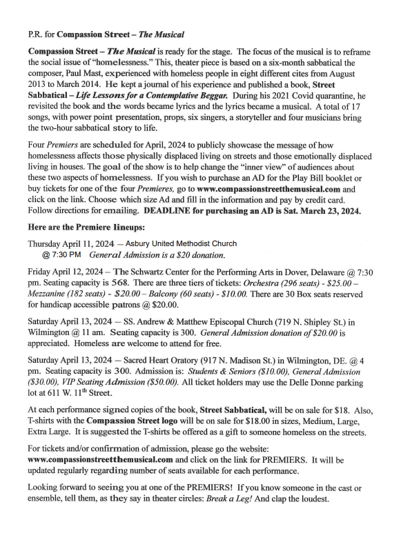 Compassion Street: The MUsical